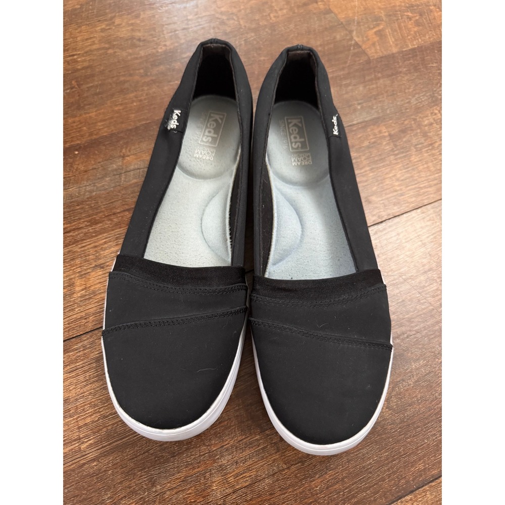 Keds Dream Foam Black Slip On Sneakers Women's Size 10 Comfort Shoes